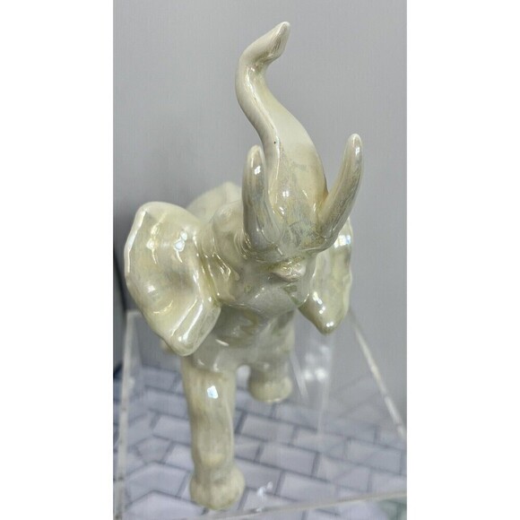 Marked RC White Elephant Figurine Mid Century Modern MCM - Picture 11 of 16